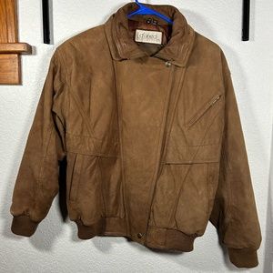 Women's vintage d'linea collection leather suede jacket